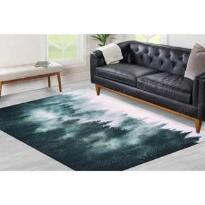 Alfombra Versátil Estampada para Paisaje, Bosque, Casa de Campo, Loft, Pasillo, con Pelo Suave - Product Image 1