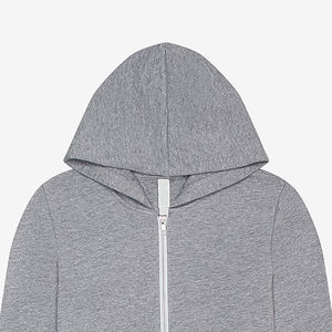 Sweats à capuche écologiques avec fermeture éclair et tissu recyclé, parfaits pour les marques durables - Product Image 3