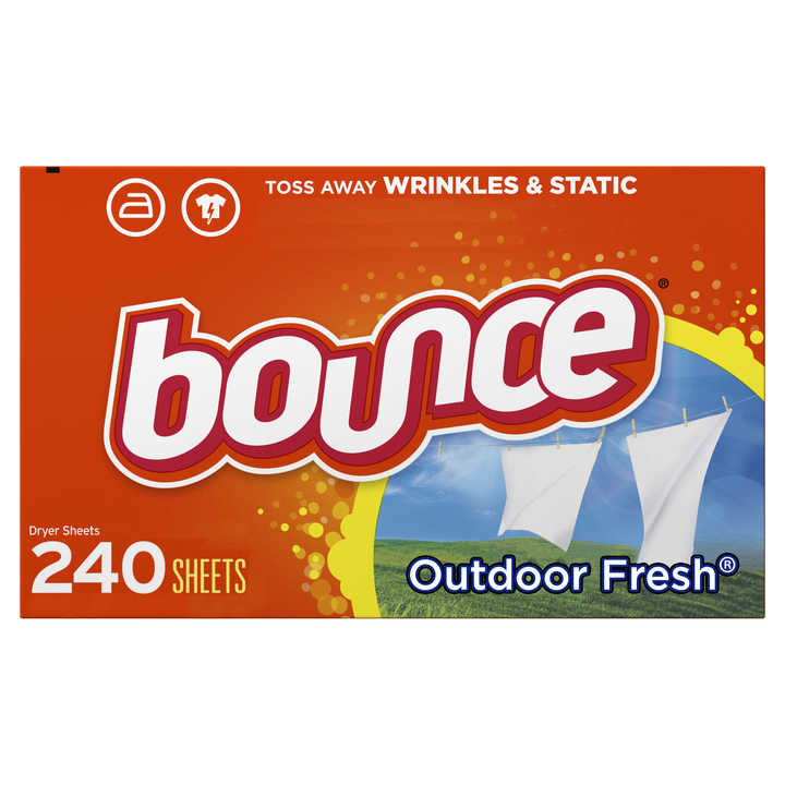 Bounce 180 Count Mega Dryer Sheets Pet Hair and Lint Guard with Fresh Lavender Scent Softener for Apparel Removal