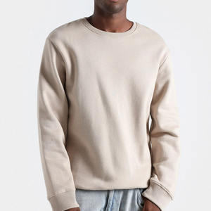 Jersey de cuello redondo en blanco Sudadera de peso pesado de alta calidad Opciones de logotipo personalizado Venta al por mayor Sudaderas con capucha y sudaderas de moda para hombres - Product Image 2