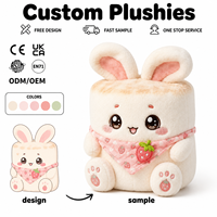 Peluche personnalisée originale en forme de guimauve grillée, mignonne et douce, poupée alimentaire en peluche, OEM ODM, peluches Kawaii