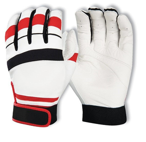 Latest Fashion Custom Logo Baseball <b>Batting</b> Gloves Top Sale Leather <b>Batting</b> Gloves with Clubs - Product Image 1