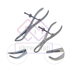 Instrumentos quirúrgicos veterinarios MEDICAB, fórceps de sujeción de hueso de acero inoxidable, reducción Manual de falanges, mordazas dentadas MOL CE - Product Image 2