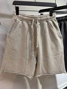 Pantalones cortos deportivos de algodón transpirable de verano para hombre con logotipo personalizado Servicio OEM Patrón sólido por RAM Industry - Product Image 3