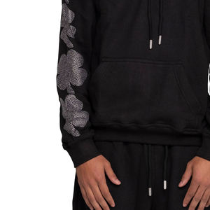 Fully Customized Casual Style <b>Mens</b> Rhinestone Hoodies | Basics Cotton Blended New Arrival Comfortable - Product Image 5
