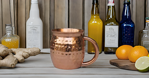 Handcrafted 14 Ounce Solid <b>Copper</b> Moscow Mule Mugs Classic Unlined Beer Steins Old Fashioned <b>Cup</b> Mug C-Shape Sublimation Gift - Product Image 2