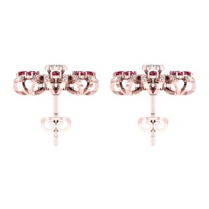 Pendientes elegantes de moissanita para mujer con estilos clásicos de brillo impresionante para una belleza sin esfuerzo - Product Image 2