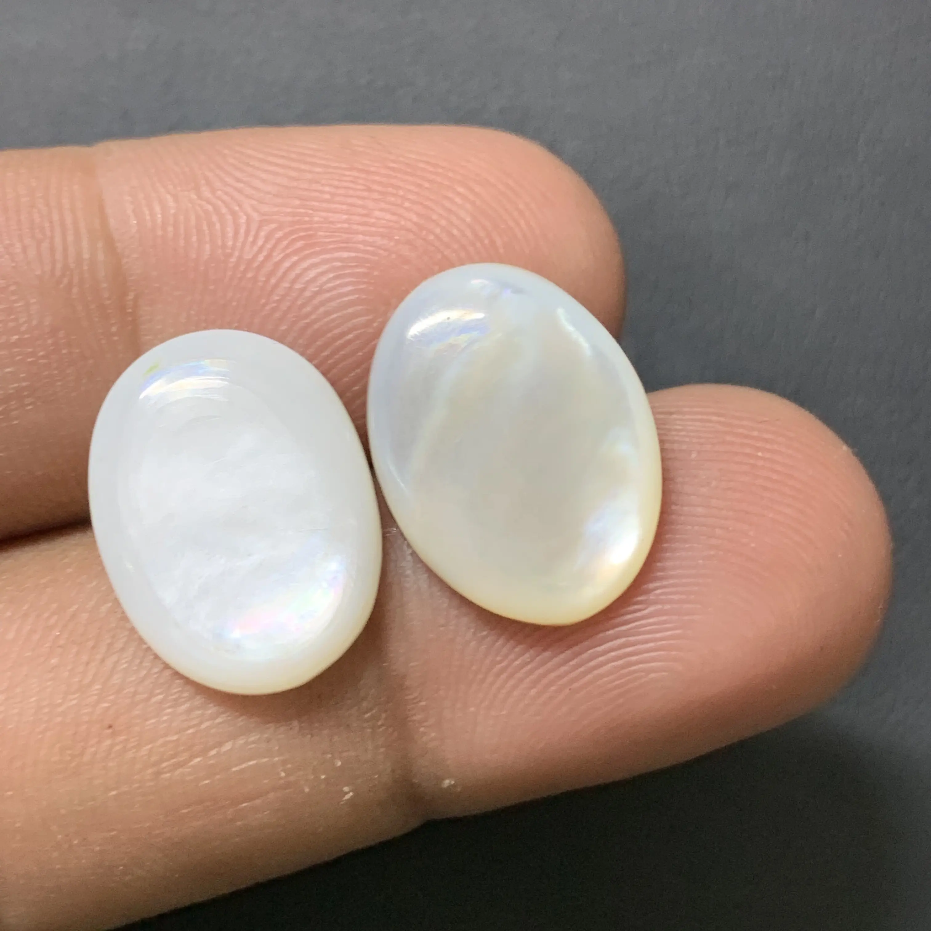 Doğal İnci taş paspas 13x18mm 12x16mm oval Cabochon doğal gevşek taş üst kaliteli deniz kabukları İnci