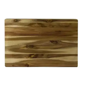 Premium Square Wooden Cutting Board, Heavy Duty Wood <b>Chopping</b> <b>Block</b> for Kitchen Home Restaurant Hotel & Professional Food Prep - Product Image 3