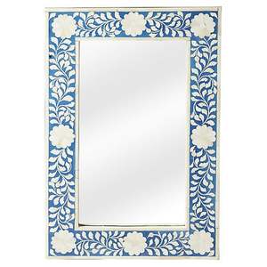 Cadre rectangulaire de miroir d'incrustation d'os avec le miroir fait main de concepteur de maison de modèle antique en gros pour les acheteurs globaux - Product Image 1