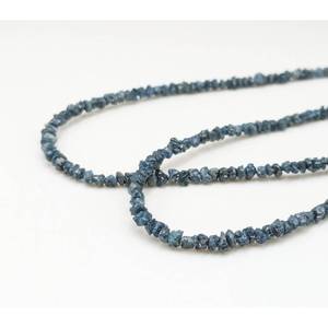 Perles de diamant brut bleu naturel de haute qualité 100% naturel, clarté VS2, forme carrée, pépites non taillées, 2-3 mm - Product Image 3