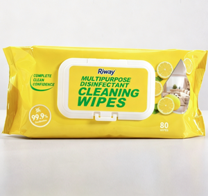 Usine OEM ODM, logo gratuit, <span class=keywords><strong>lingettes</strong></span> nettoyantes multifonctionnelles pour cuisine de haute qualité, parfum citron, 80 pièces, <span class=keywords><strong>lingettes</strong></span> humides jetables pour cuisine - Product Image 2