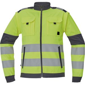 <b>Hi</b> <b>Vis</b> <b>Orange</b> Reflective Safety Workwear Vest Unisex Polyester Material Pockets Zipper Closure Screen Printed Needle Detection - Product Image 4