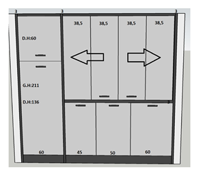 Gabinete de Cocina Pequeño de Diseño Moderno Modular Personalizado de Alta Calidad Tablero de Melamina MDF Cocineta Accesorio de Grifo Laminado - Product Image 6