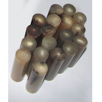 Rouleau de corne de buffle solide multi-artisanat, pointes de corne naturelle polies de la meilleure qualité, artisanat indien, nautique, taille personnalisable