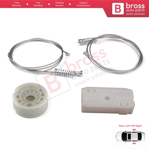 BWR5440 ensemble de réparation de lève-vitre porte arrière pour 3 série E46 2 portes cabriolet 1999-2006 M3 318 320 323 325 330 - Product Image 3