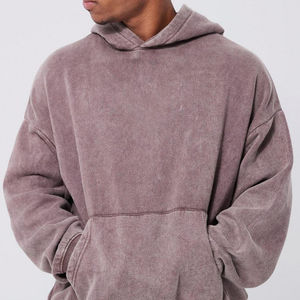 Sweat-shirt vintage ample de haute qualité, écologique, respirant, délavé à l'acide, série High Street, lavage à l'ancienne, couleur pierre - Product Image 2