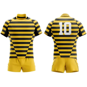 Uniformes de Rugby Antiarrugas, Conjuntos Transpirables, Calidad Premium, Más Vendidos, Duraderos, Nuevo Diseño de Moda, 100% Poliéster, Ecológicos - Product Image 4