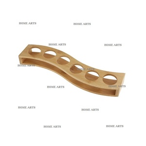 Support de stockage de tasse en bois à 3 trous de conception unique avec support de verre de tasse de la meilleure qualité pour le fournisseur en gros - Product Image 5