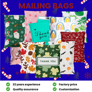 Factory Wholesale Christmas Biodegradable HDPE Waterproof Mailing Bags for Clothing & <b>Shoes</b> Custom Logo Vinapackink - Product Image 4
