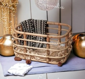 New Design Rattan Cradle Sleeping Bed Cots Newborn Cribs <b>Handmade</b> New Design Baby Moses Crib Beds Small Bassinet - Product Image 1