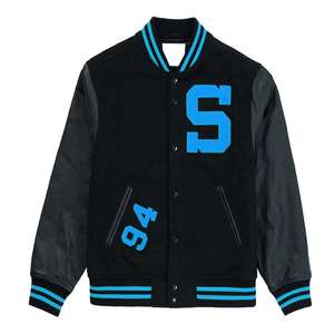 Chaqueta Varsity de Diseño Personalizado Raccoon Sports para Hombre, Manga de Lona, Reversible, Impermeable, Transpirable, Ecológica, Estilo Urbano - Product Image 1