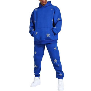 ชุดวอร์มมีฮู้ดสำหรับผู้ชายระบายอากาศได้ดีเครื่องแต่งกายฤดูหนาวผลิตตามสั่งด้วยพลอยเทียมมีสไตล์และราคาไม่แพง - Product Image 1