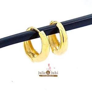 Pendientes de Oro de 22K de Lujo para Mujer con Textura Mate Suave, Diseñados para Entusiastas de la Moda Minimalista, Ideales para Ceremonias de Boda - Product Image 1