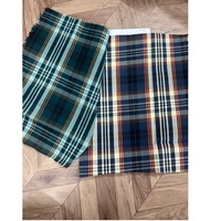 Vente en gros 100% lin polyester popeline tissu uni blanc imprimé chemises robes pour filles fil doux teint maison Slub sergé garçons