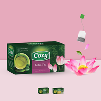 Sachets de thé au lotus à base de plantes en gros d'usine, sachets de thé aromatisé de qualité alimentaire, enveloppes thermoscellables, sacs d'emballage personnalisés imprimés