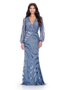 Elegante y atractivo vestido de noche bordado con cuentas de cristal largo vestido de fiesta Sexy para mujeres para cenas formales de Graduación - Product Image 5