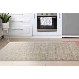 พรมลายดอกไม้สไตล์วินเทจ: พรมอูชักสีน้ำตาลแบบตุรกี พรมบางแบบไม่ถักทอ - Product Image 2