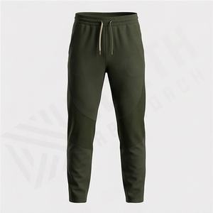 Pantalons de jogging surdimensionnés en polyester décontractés, impression personnalisée, vente en gros, course à pied, salle de sport, taille élastique, pantalon uni, sweat-shirt vierge - Product Image 1