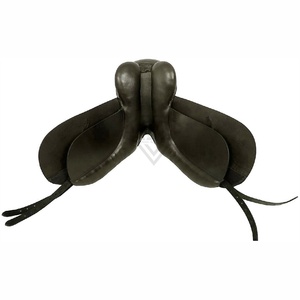 Selle de cheval en cuir véritable de haute qualité pour l'équitation, selle de style western avec siège et étriers confortables - Product Image 2