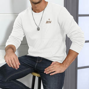 Fabricación de fábrica Sudaderas básicas de color sólido Logotipo impreso personalizado Sudaderas casuales para hombres - Product Image 4