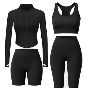 Ropa deportiva para mujer, conjunto de yoga, ropa deportiva, Sujetador deportivo, mallas, pantalones cortos, chaqueta para mujer - Product Image 1