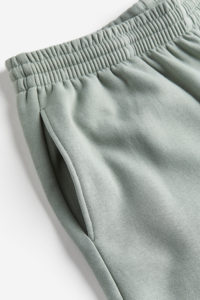 100% haute qualité français éponge matériel Baggy pantalon surdimensionné couleur verte plaine blanc personnalisé broderie Logo Baggy pantalon - Product Image 3