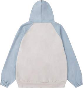 Customized 100% Cotton Hoodies Embroidered Design Stonewashed Acid Washed Techniques Front Silk Screen <b>Printing</b> Hooded Solid - Product Image 3