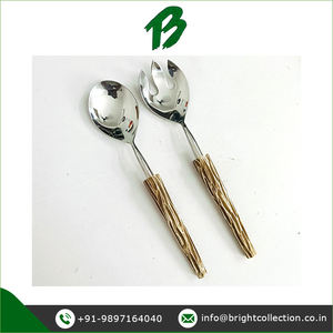 เซิร์ฟเวอร์สลัดมือจับเรซินแบบโบราณเครื่องใช้บนโต๊ะอาหารมั่นใจได้ในคุณภาพดีไซน์หรูหรา - Product Image 2