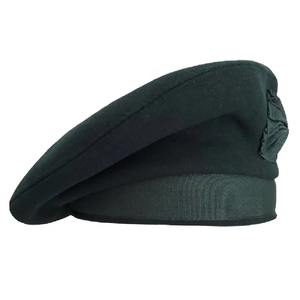 หมวก glengarry และ Balmoral คุณภาพระดับมืออาชีพหมวกสีดำล้วน100% สีดำ - Product Image 3