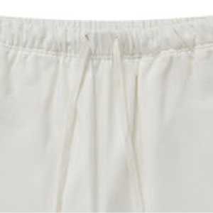 Conjunto de 2 Piezas para Hombre Essential Clean White: Camiseta de Cuello Alto y Pantalones Cortos con Cordón Elástico a Juego |   Minimalista Premium - Product Image 6
