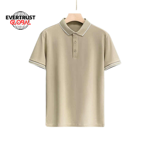 Diseño de logotipo personalizado Camiseta de manga corta para hombre de negocios con solapa fina Ropa superior Polo de gama alta - Product Image 2