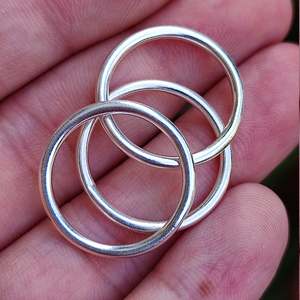 925 Sterling Silver Simple <b>Ring</b> Band Elegant Unique 2.0 mm Dainty Minimalist Handmade Geometric Pattern Jewelry Stackable - Product Image 4