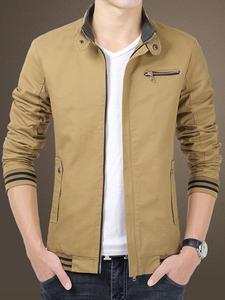 Vestes à fermeture éclair en polyester pour hommes - Product Image 4