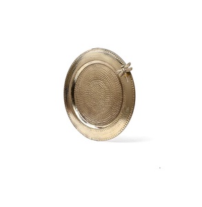 Assiette de chargeur en laiton de haute qualité, vente en gros, assiettes de chargeur en laiton doré pour dîner de mariage - Product Image 1