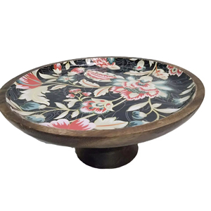 Best Quality <b>Wooden</b> Fruit Holder Rustic Style Display Stand with Model Rack <b>Basket</b> Patterned Shelf Craft Home Competitive Price - Product Image 1