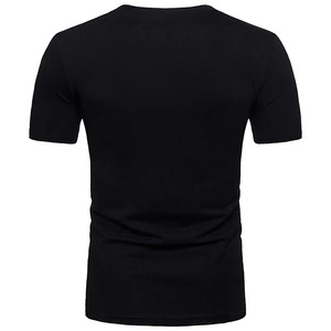 T-shirts pour hommes à manches courtes, col rond, taille plus, en coton 100% écologique, respirant, coupe ajustée, avec logo personnalisé imprimé - Product Image 5