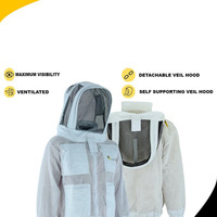 ALAMSONS Combinaison d'apiculteur en coton durable Voile Sting Proof Workwear Respirant Sécurité Caractéristique de protection