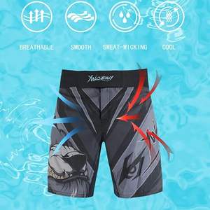 Short de boxe MMA pour homme de haute qualité avec logo personnalisé imprimé par sublimation, shorts respirants et élastiques - Product Image 3