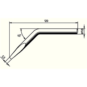 Punta de Soldador en Ángulo ERSA 0152 JD/SB Serie 152, Ancho de 5.3 mm - Product Image 3